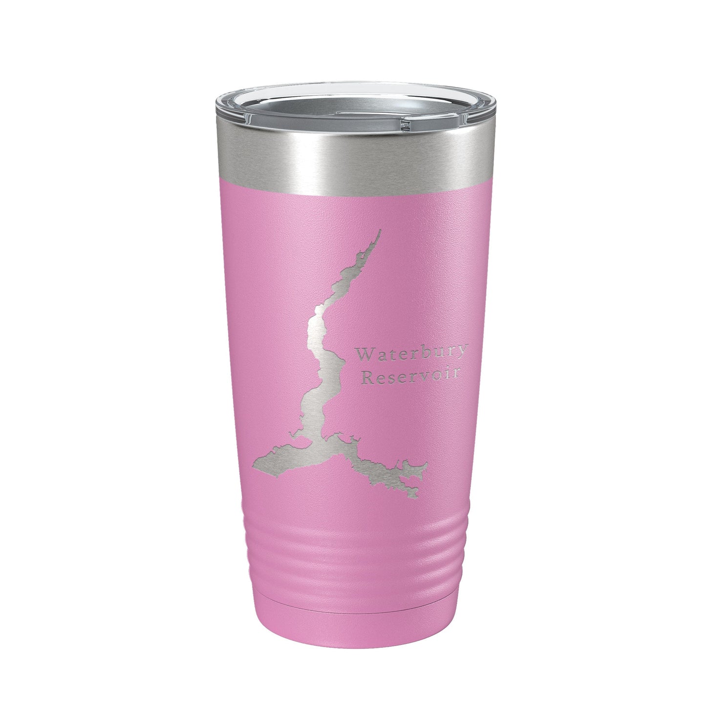 Waterbury Reservoir Tumbler Lake Map Travel Mug Insulated Laser Engraved Coffee Cup Vermont 20 oz