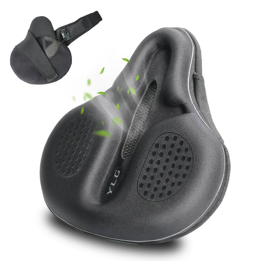YCW 4, YLG Bike Seat Cushion - 11.8 * 11 Inches Black