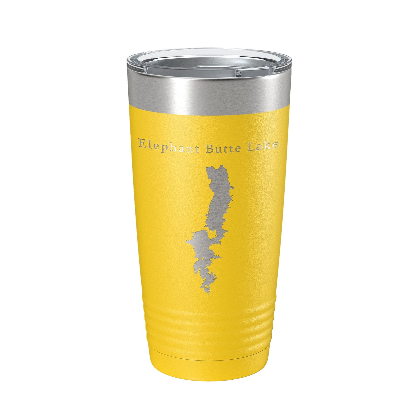 Elephant Butte Lake Map Tumbler Travel Mug Insulated Laser Engraved Coffee Cup New Mexico 20 oz