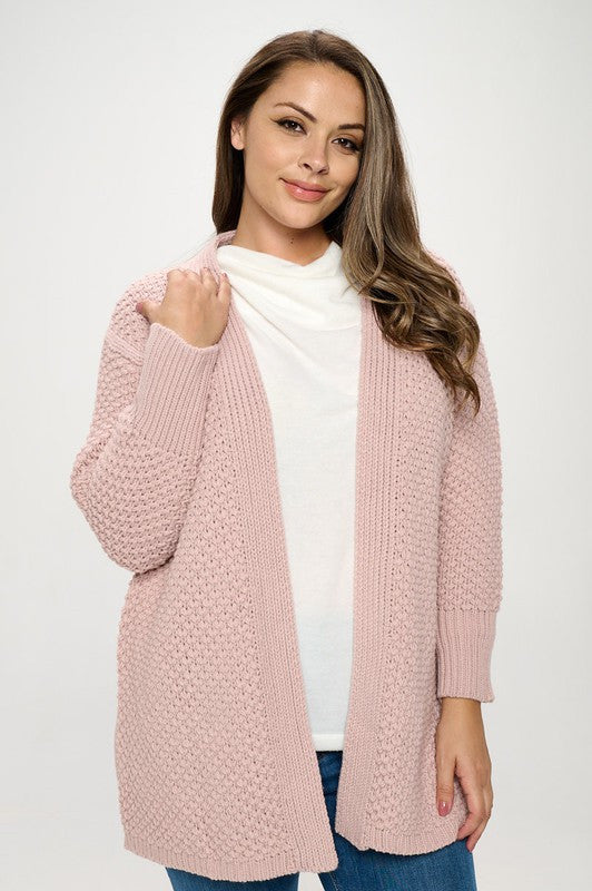 Soft Knit Open Front Cardigan