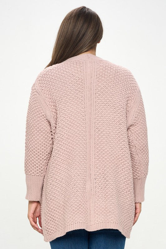 Soft Knit Open Front Cardigan