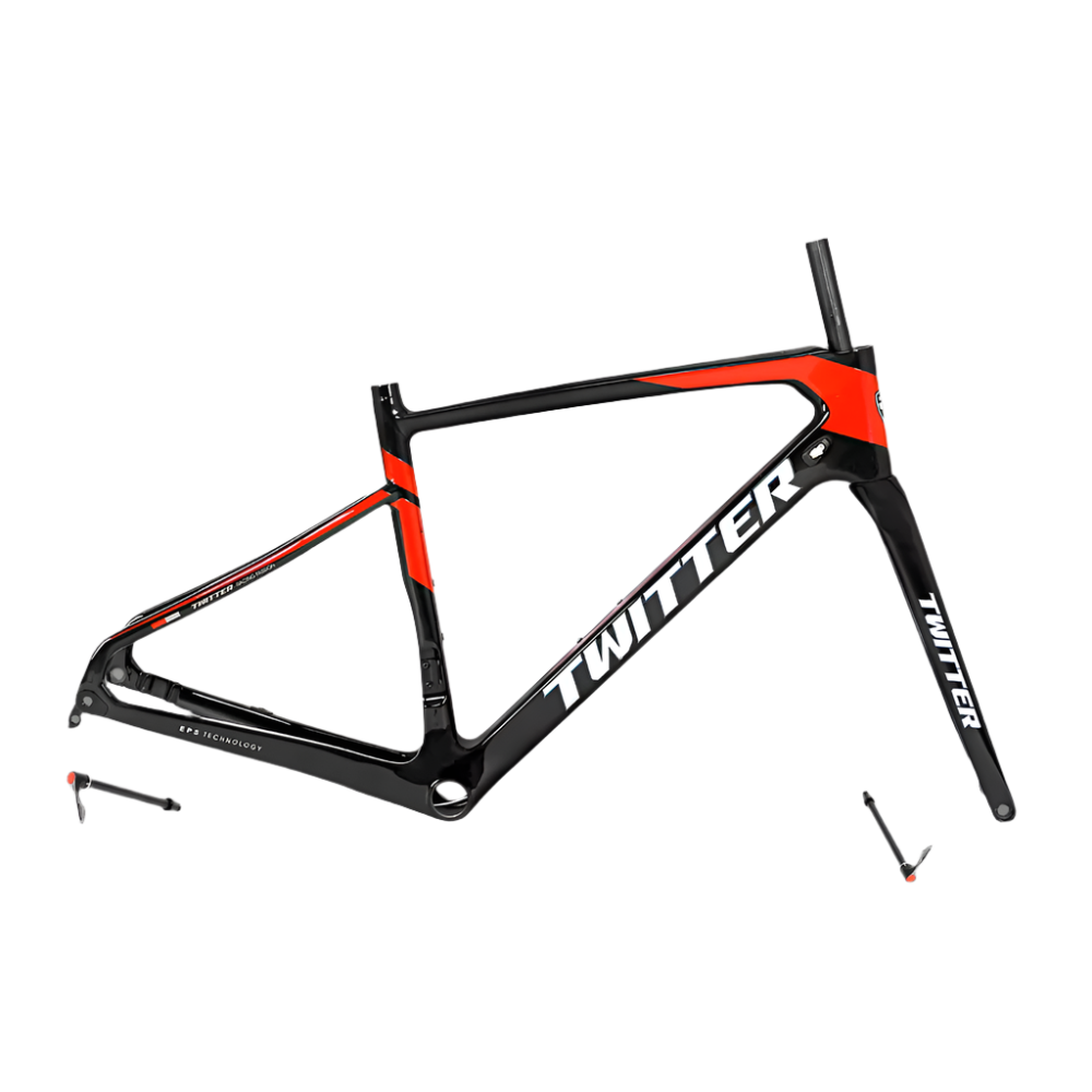 TWITTER GRAVEL Disc Carbon Road Frame Set – T800, 700C, Gravel & Endurance Ready