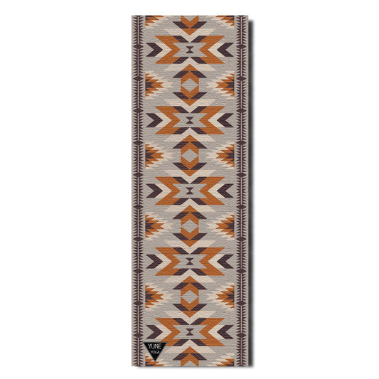 Teton Canyon Yoga Mat – 6 mm Extra Thick, Double-Sided Non-Slip, Eco-Friendly PER with Multi-Color Canyon Stripe Design | Yune Yoga
