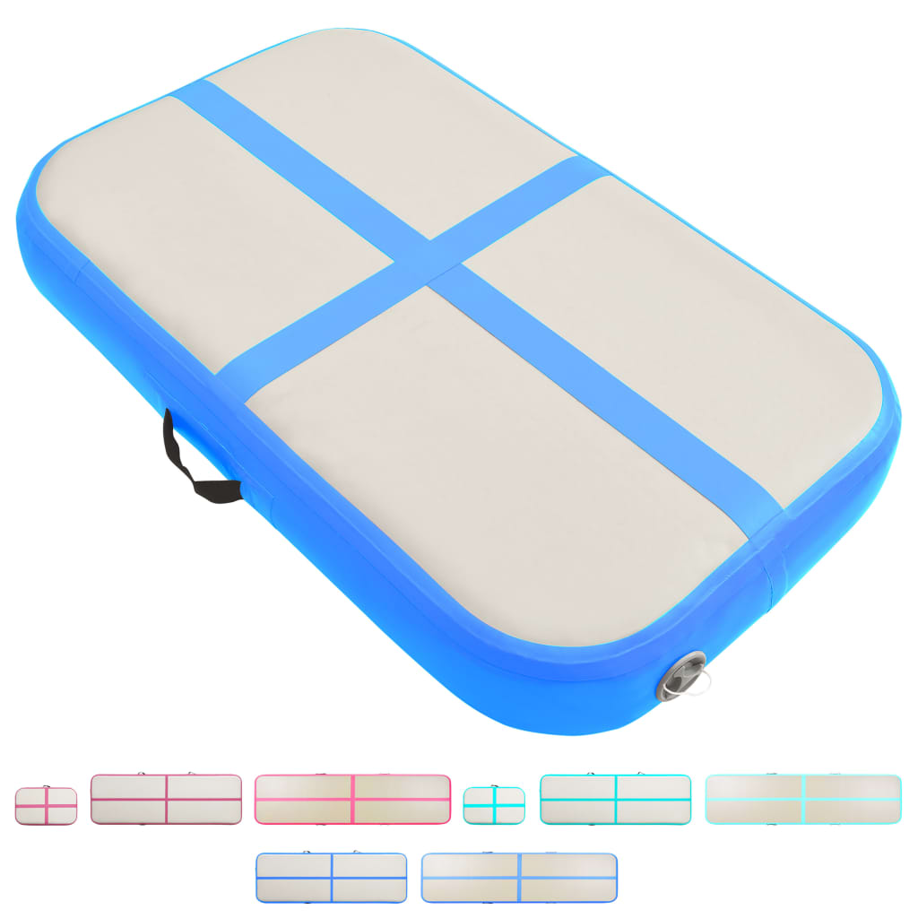 vidaXL Air Track Mat Gymnastics Air Mat with Pump Inflatable Training Mat PVC